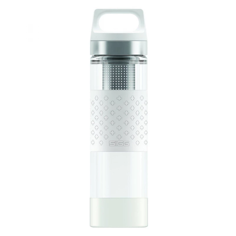SIGG Thermo Flask Hot & Cold Glass White Bottle 0.4 L - سيغ