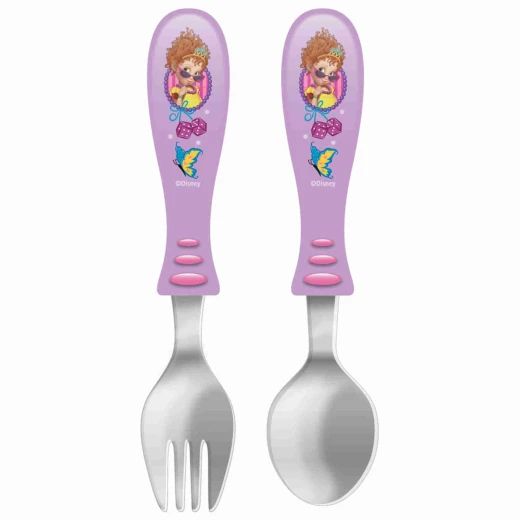 Zak Designs Fancy Nancy Easy Grip Flatware 2 pcs Zak Designs Fancy Nancy Easy Grip Flatware 2 pcs
