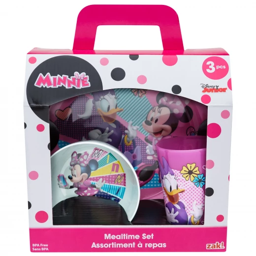 Zak Designs Minnies Happy Helpers Plate, Bowl and Tumbler 3 pcs WindowBox - زاك ديزاينز - Image 3