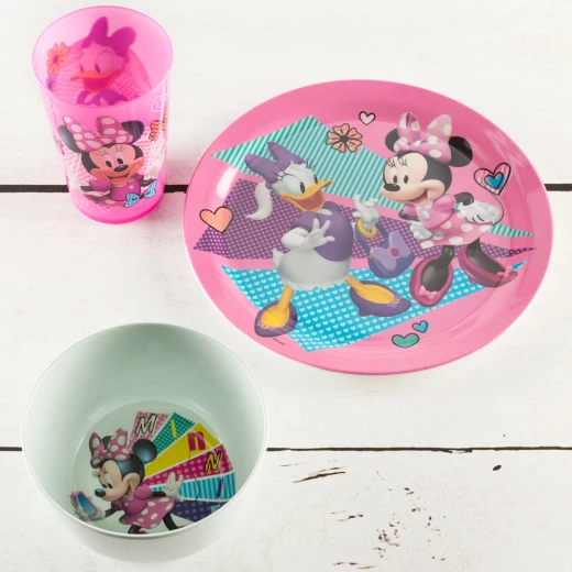 Zak Designs Minnies Happy Helpers Plate, Bowl and Tumbler 3 pcs WindowBox - زاك ديزاينز - Image 2