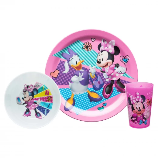 Zak Designs Minnies Happy Helpers Plate, Bowl and Tumbler 3 pcs WindowBox Zak Designs Minnies Happy Helpers Plate, Bowl and Tumbler 3 pcs WindowBox