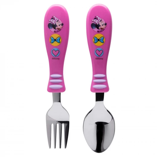 Zak Designs Minnies Happy Helpers Easy Grip Flatware 2 pc - زاك ديزاينز - Image 3