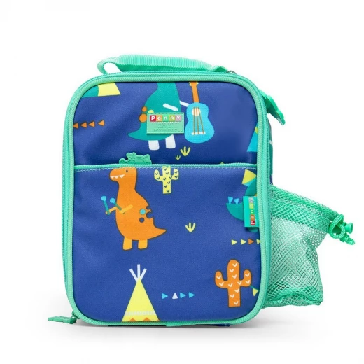 Penny Bento Cooler Bag with Pocket - Dino Rock Penny Bento Cooler Bag with Pocket - Dino Rock