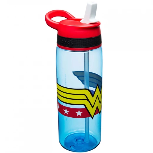 Zak Designs DC Comics Water Bottles, Tritan Straw, Wonder Woman - زاك ديزاينز - Image 2