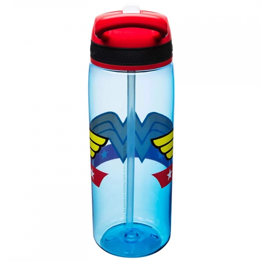 Zak Designs DC Comics Water Bottles, Tritan Straw, Wonder Woman - زاك ديزاينز - Image 3