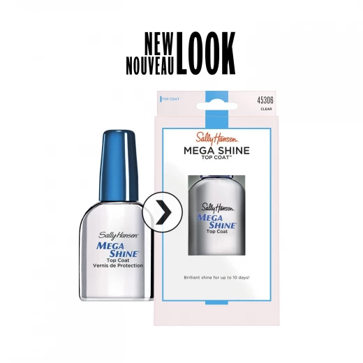 Sally Hansen Mega Shine Top Coat Clear - سالي هانسن - Image 3