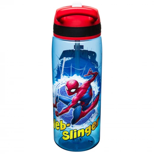 Zak Designs SpiderMan Classic 25 oz Tritan Union Straw Bottle - زاك ديزاينز - Image 2