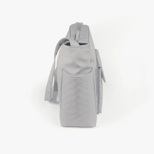 Pasito a Pasito Inés Grey Faux Leather Pushchair Bag - باسيتو اه  باسيتو - Image 2
