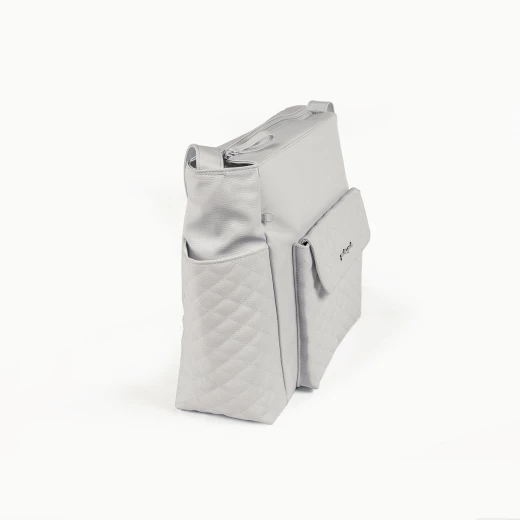 Pasito a Pasito Inés Grey Faux Leather Pushchair Bag - باسيتو اه  باسيتو - Image 5