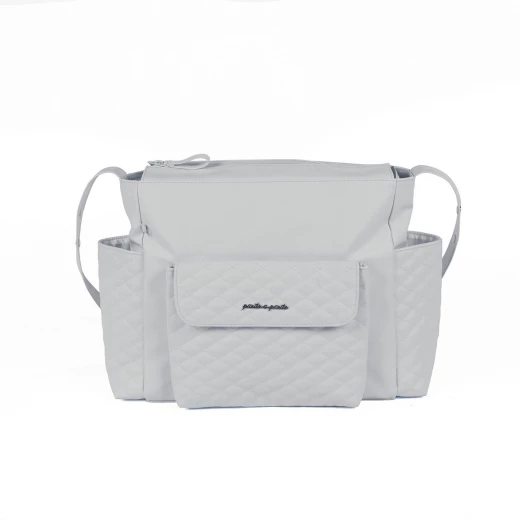 Pasito a Pasito Inés Grey Faux Leather Pushchair Bag - باسيتو اه  باسيتو - Image 7