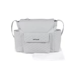 Pasito a Pasito Inés Grey Faux Leather Pushchair Bag - باسيتو اه  باسيتو