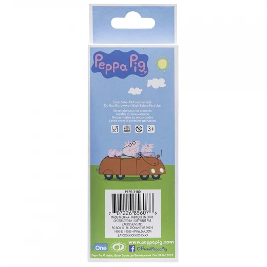 Zak Peppa Pig 2 pieces Flatware Set for Kids - زاك ديزاينز - Image 2
