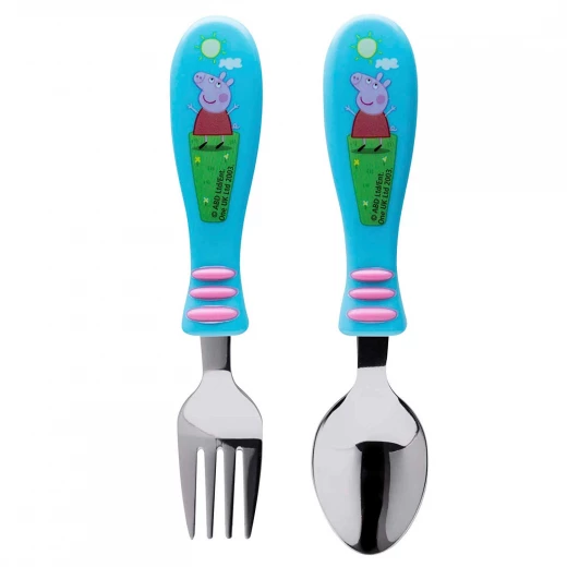 Zak Peppa Pig 2 pieces Flatware Set for Kids Zak Peppa Pig 2 pieces Flatware Set for Kids