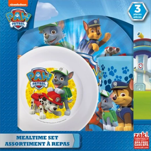 ak! Designs Paw Patrol Chase & Skye Melamine Plates - زاك ديزاينز - Image 2