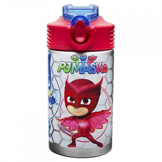 Zak Designs PJ Masks 15.5oz Stainless Steel Kids Water Bottle Zak Designs PJ Masks 15.5oz Stainless Steel Kids Water Bottle