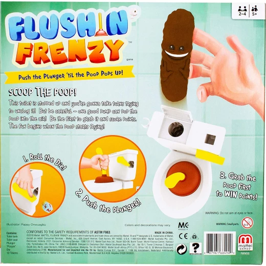 Mattel Games  Flushing Frenzy Game, Multi-Colour - ماتيل - Image 2