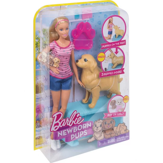 Barbie® Newborn Pups Doll & Pets - باربي - Image 2