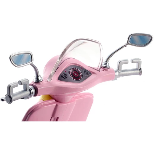 Barbie Motorbike for Doll, Pink Scooter, Vehicle, Multi-Colour - باربي - Image 5