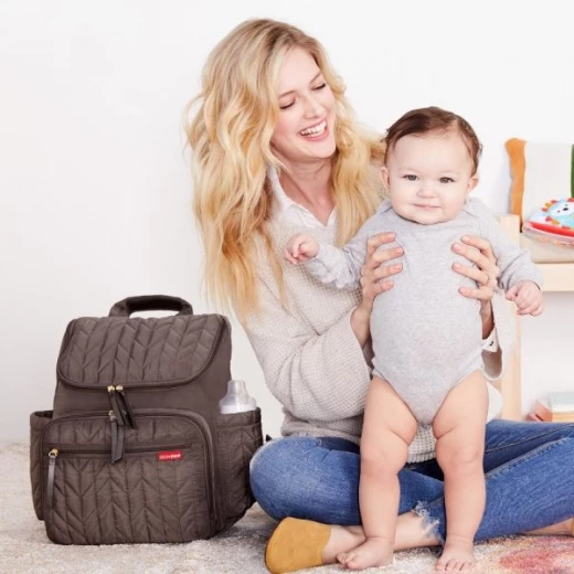 Skip Hop Forma Travel Carry All Diaper Bag Tote with Insulated Bag, One Size, Latte - سكيب هوب - Image 3