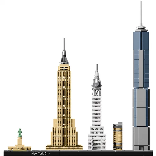 LEGO Architecture New York City Model Building Set, Skyline Collection with 4 Buildings and Minature Statue of Liberty - ليجو - Image 4