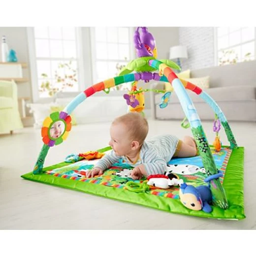 Fisher-Price Rainforest Gym, Baby Playmat with Music and Lights, Suitable from Birth - فيشر برايس - Image 4