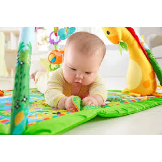 Fisher-Price Rainforest Gym, Baby Playmat with Music and Lights, Suitable from Birth - فيشر برايس - Image 2