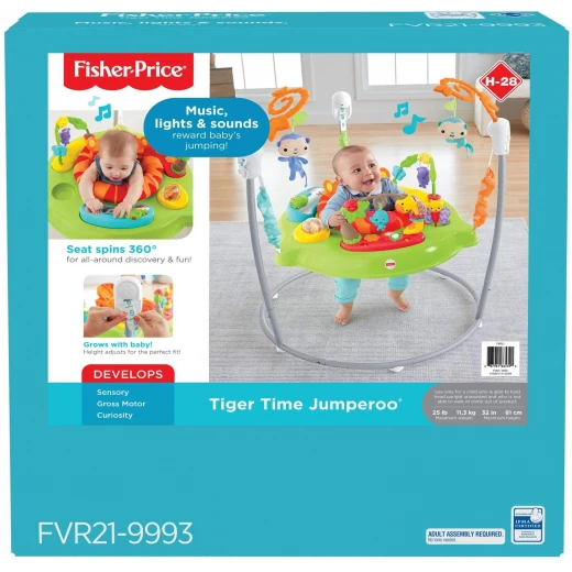 Fisher-Price Roaring Rainforest Jumperoo, New-Born Baby Activity Centre with Music and Lights - فيشر برايس - Image 4