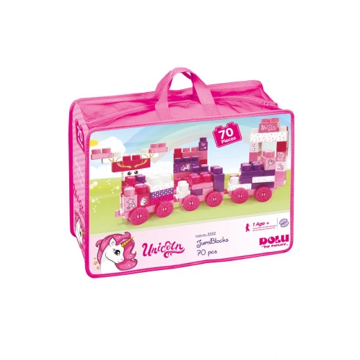 Dolu Filled Unicorn Bag Mega Block 70 Pieces Dolu Filled Unicorn Bag Mega Block 70 Pieces