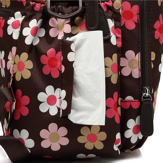 Colorland Diaper Bag Travel Backpack, Pink & Brown - كولورلاند - Image 5