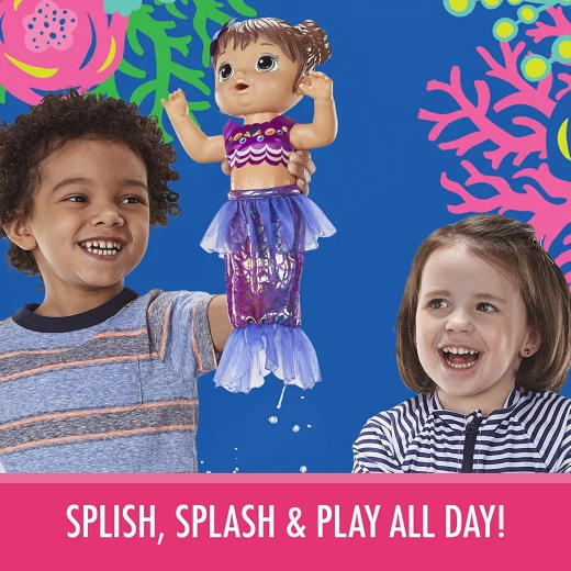 Baby Alive Shimmer N Splash Mermaid (Brown Hair) - بيبي حبيبي - Image 8