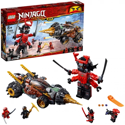 LEGO 70669 Ninjago Earth Driller Includes Cole, Kai, Scout and Stone Army Warrior Minifigures Ninja Drill Toy Set 587 Pieces LEGO 70669 Ninjago Earth Driller Includes Cole, Kai, Scout and Stone Army Warrior Minifigures Ninja Drill Toy Set 587 Pieces