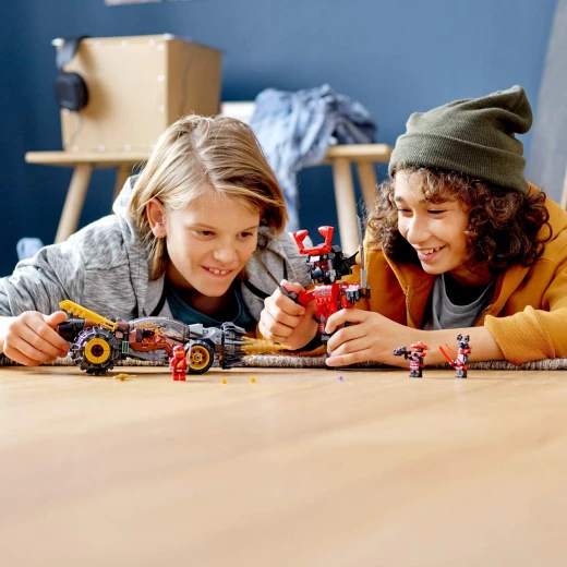 LEGO 70669 Ninjago Earth Driller Includes Cole, Kai, Scout and Stone Army Warrior Minifigures Ninja Drill Toy Set 587 Pieces - ليجو - Image 4