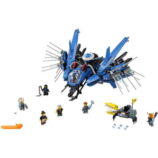 LEGO Ninjago Movie Lightning Jet Toy, 876 pieces - ليجو - Image 7