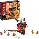 LEGO Ninjago Fire Fang Snake Toy for Kids with 4 Minifigures, Masters of Spinjitzu Playset, 463 pieces. - ليجو