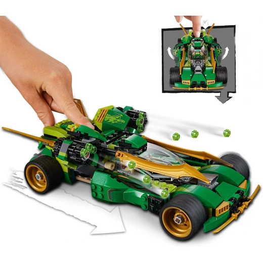 LEGO Ninja Nightcrawler, Bike and Car with Shooter Function, Masters of Spinjitzu Building Set, 552 pieces. - ليجو - Image 8