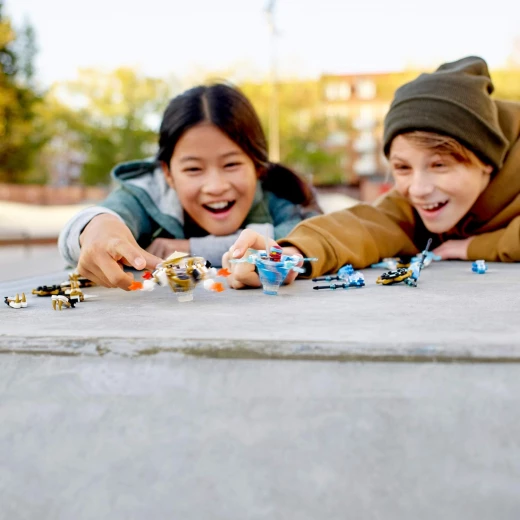LEGO Ninjago Spinjitzu Nya and Wu Ninja Customisable Spinner Toy Set, 227 pieces - ليجو - Image 7
