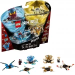 LEGO Ninjago Spinjitzu Nya and Wu Ninja Customisable Spinner Toy Set, 227 pieces - ليجو