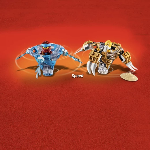 LEGO Ninjago Spinjitzu Nya and Wu Ninja Customisable Spinner Toy Set, 227 pieces - ليجو - Image 3