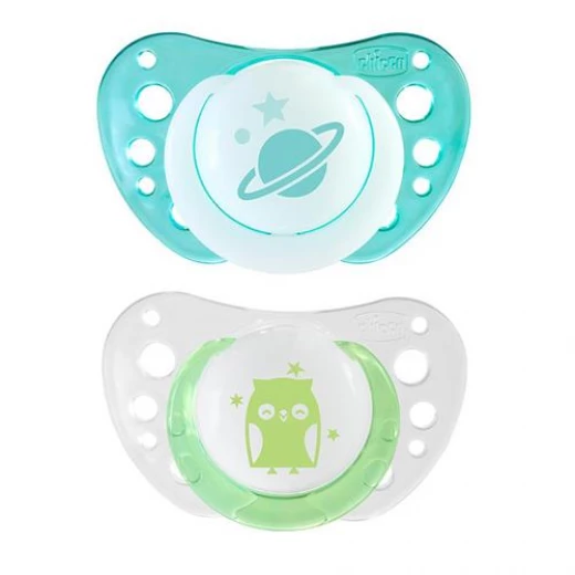 Chicco Physio Air Soothers, 0-6 M- Blue&Green Chicco Physio Air Soothers, 0-6 M- Blue&Green