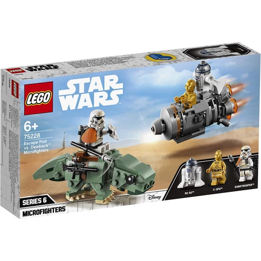 LEGO Starwars: Escape Pod vs. Dewback Microfighters, 177 Pcs - ليجو - Image 10