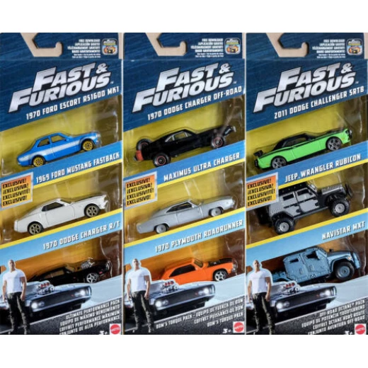 Mattel - Fast & Furious 8 Die-cast Car (3-Pack) - Assorted - ماتيل - Image 4