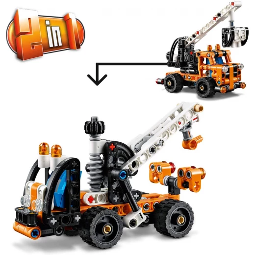 LEGO Cherry Picker Toy Truck, 2 in 1 Model, Tow Truck, 155 pieces - ليجو - Image 6