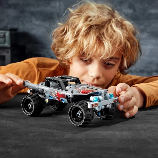 LEGO Technic Getaway Toy Truck, Pull-Back Motor, Monsters Truck Model - ليجو - Image 6