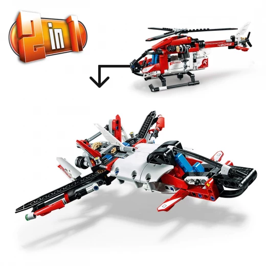 LEGO Technic Rescue Helicopter Building Blocks for Kids (325 Pcs) - ليجو - Image 5