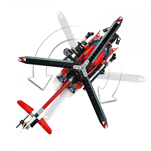 LEGO Technic Rescue Helicopter Building Blocks for Kids (325 Pcs) - ليجو - Image 3