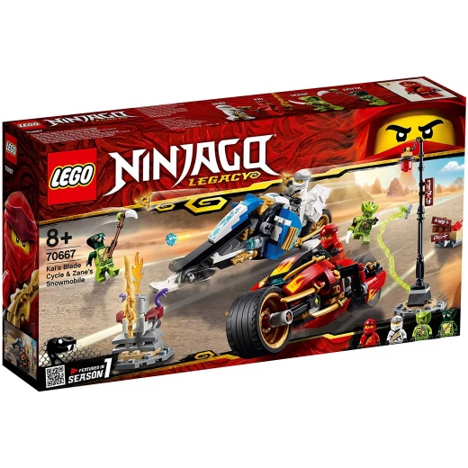 LEGO Ninjago:Kai's Blade Cycle & Zane's Snowmobile, 376 pieces - ليجو - Image 9