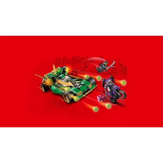LEGO Ninja Nightcrawler, Bike and Car with Shooter Function, Masters of Spinjitzu Building Set, 552 pieces. - ليجو - Image 5