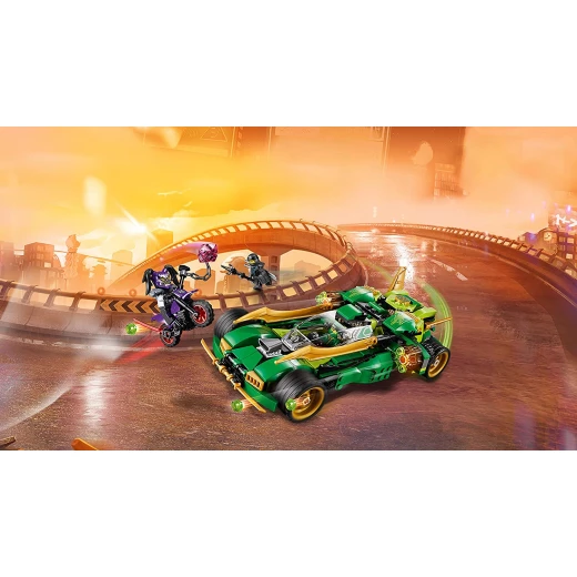 LEGO Ninja Nightcrawler, Bike and Car with Shooter Function, Masters of Spinjitzu Building Set, 552 pieces. - ليجو - Image 3
