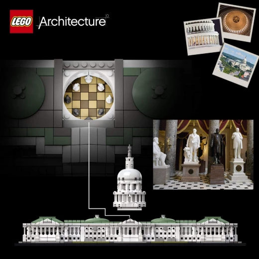 LEGO Architecture United States Capitol Building Model Set, 1032 pieces - ليجو - Image 3