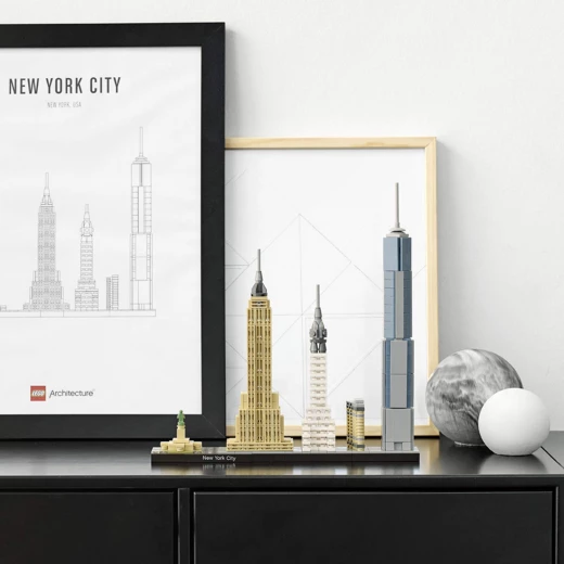LEGO Architecture New York City Model Building Set, Skyline Collection with 4 Buildings and Minature Statue of Liberty - ليجو - Image 10